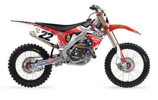 2012 FX Chad Reed Two Two Motorsports Full Graphics Trim Kit   HONDA 