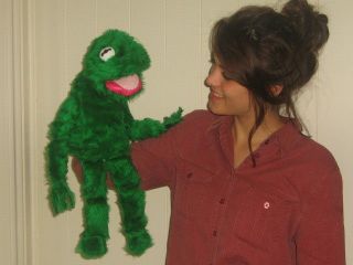 Kermit The Frog Hand Puppet Toy   from THE MUPPETS Handmade, 22 inches 
