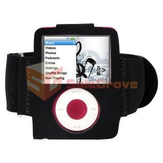 Accessory For Apple iPod Nano 3rd Gen 3G Black Sport Gym Armband Case 