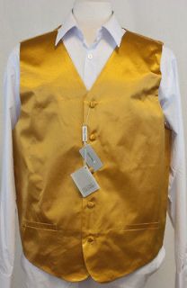 New Daniel Ellissa Mustard Fashion Mens Dress Vest with Tie/Hanky 