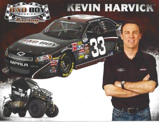   KEVIN HARVICK BAD BOY BUGGIES #33 ATLANTA NASCAR NATIONWIDE POSTCARD