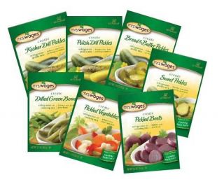 mrs wages refrigerator pickle mixes 7 varieties l k expedited