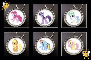 My Little Pony Friendship is Magic Party Pack of 6 Bottle Cap 