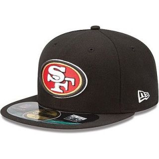   49ERS NFL NEW ERA 59FIFTY SIDELINE ON FIELD HAT CAP BLACK GAME