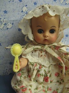   PLASTIC DOLL RATTLES for 6 8 BABY DOLLS GINNETTE, UNEEDA Accessory