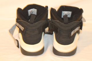 Nike Air Raid Basketball Athletic Shoes Black White & Gray Mens 9 In 