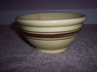 Vintage USA No.1201 Yellow with Brown Band Med.Mixing Bowl 8 