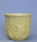 McCoy Pottery Planter Flower Pot Yellow Gloss Inv #M8 3