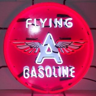 Neon Sign Flying A oil Gas Gasoline Man cave garage Mechanic gift wall 
