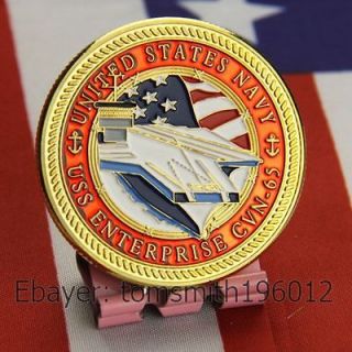 Navy / USS Enterprise CVN 65 / Military Challenge Coin 629