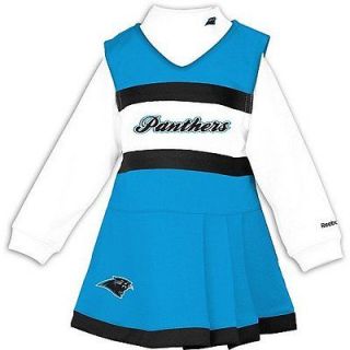 Carolina Panthers Toddler Reebok Cheerleader Dress Uniform sz 4T
