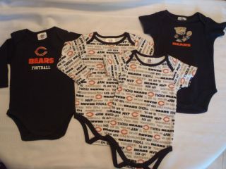 NFL TEAM APPAREL Baby Boys 18 or 24 Month Choice Chicago Bears 