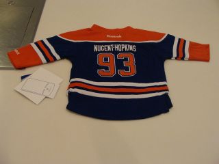 2012 13 Edmonton Oilers NHL Home Jersey Kids 12 24M Infant Ryan Nugent 