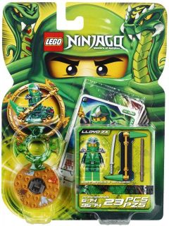 LEGO 9574 Ninjago Lloyd ZX Green Ninja Spinner & Weapons Set