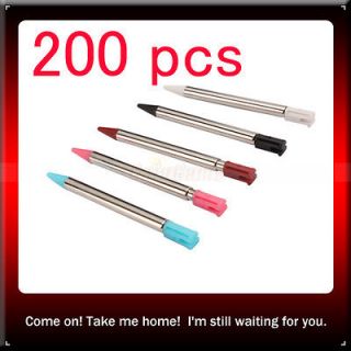 New 200pcs Colors Stylus Touch Pen Set Pack for Nintendo 3DS N3DS USA 