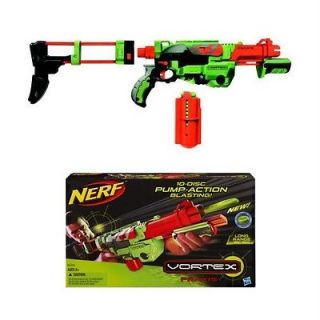 NEW Nerf VORTEX PRAXIS 10 Disc PUMP Action Blaster GUN Skirmish 4 