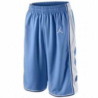 Nike Jordan North Carolina Tar Heels Mens Blue/White Basketball Shorts 