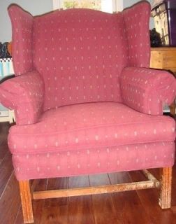 Queen Annes Wingback Chair 1 of 2
