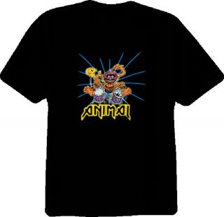 Animal Muppets Drummer Rock T Shirt