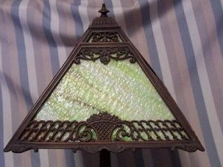 Original 1920s American Slag Glass Desk or Table Lamp   Small, Working 