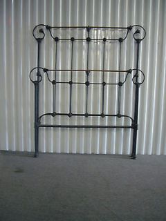 Newly listed Antique American Iron & Brass Bed Twin