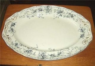 Antique Royal Doulton Burslem LARGE china serving platter YALE 