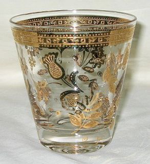 Culver Ltd Gold Chantilly Pattern 10 oz Glass