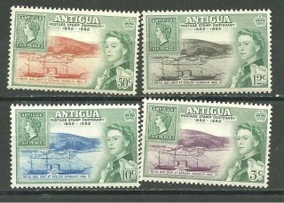 Antigua   Centenary 1st Postage Stamp/Queen/ship Sc#129 32 MH R92