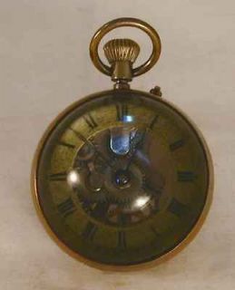   Antique Paperweight or Desktop German Glass Clock 
