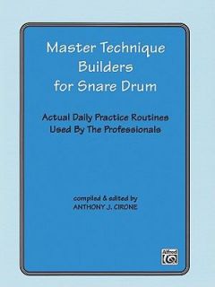   Builders for Snare Drum by Anthony J. Cirone 1985, Paperback