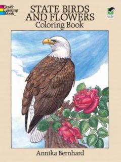   and Flowers Coloring Book by Annika Bernhard 1990, Paperback