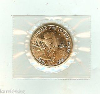 1989 APOLLO 11 20th Anniversary $5 Dollar Coin Token Medal NASA Space 