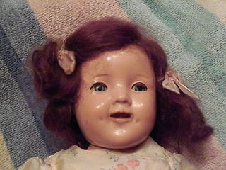 Rare Vintage 11 inch SHIRLEY TEMPLE authentic 1930s Composition doll 
