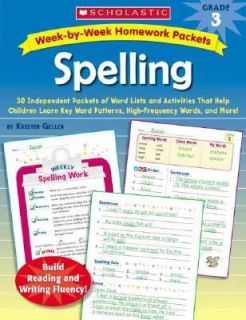 Spelling/readi​ng 3rd grade teacher resource book Weekly Homework 