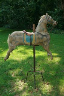 Turn of the Century Antique Folk Art Carousel Horse 54 INCHES TALL