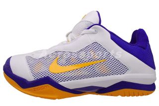 Nike Zoom Kobe Venomenon II Lakers White Del Sol Basketball Shoes 