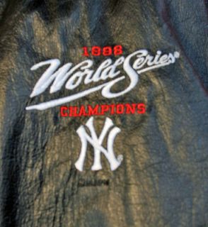 New York Yankees Pro Player Leather 1998 World Series Championship 