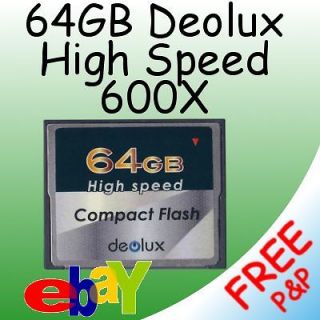 64GB Compact Flash CF Memory Card 600X 90Mbp/s VFast Nikon Cannon Sony 