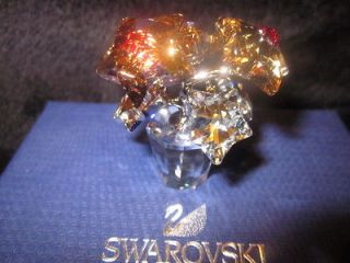 SWAROVSKI CRYSTAL FLOWERS IN POT FOR CHRISTMAS MINT IN BOX