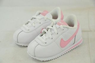 NIKE LITTLE CORTEZ 07 (TD) WHITE PERFECT PINK 316815 161 (#5366) size 