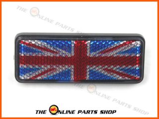 Union Jack UK Flag Stick on Reflector Badge Fits KTM 1190 RC8 R Red 