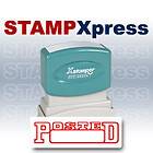 Xstamper UNCLASSIFIED Rubber Stamp SHA1042 Red Ink
