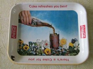 1961 Coca Cola Pansy Garden Tray