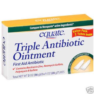 Equate Triple Antibiotic Ointment w/pain Neosporin 2pk