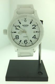 Brand New Nixon The Ceramic 42 20 White Automatic Date Watch A148 126