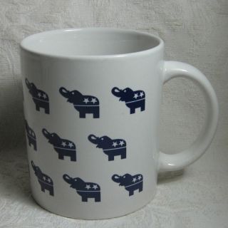 Republican Political Party Blue Elephant Mug (s)