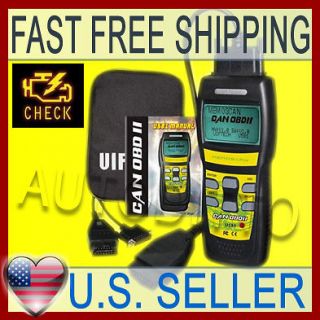 OBD II Check Engine Light RESET SCAN Tool AUTO SCANNER OBD2 TROUBLE 