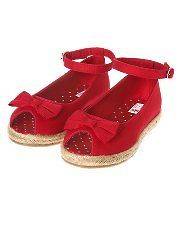 NWT JANIE AND JACK FOURTH OF JULY GIRLS BOW ESPADRILLE SHOES 10