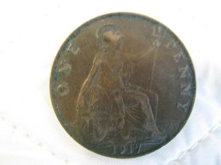 UK 1917 Nice old Coin 1 Penny Georgivs V (Great Britain)