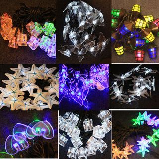 solar powered 20 LED outdoor garden wireless String party FAIRY lights 